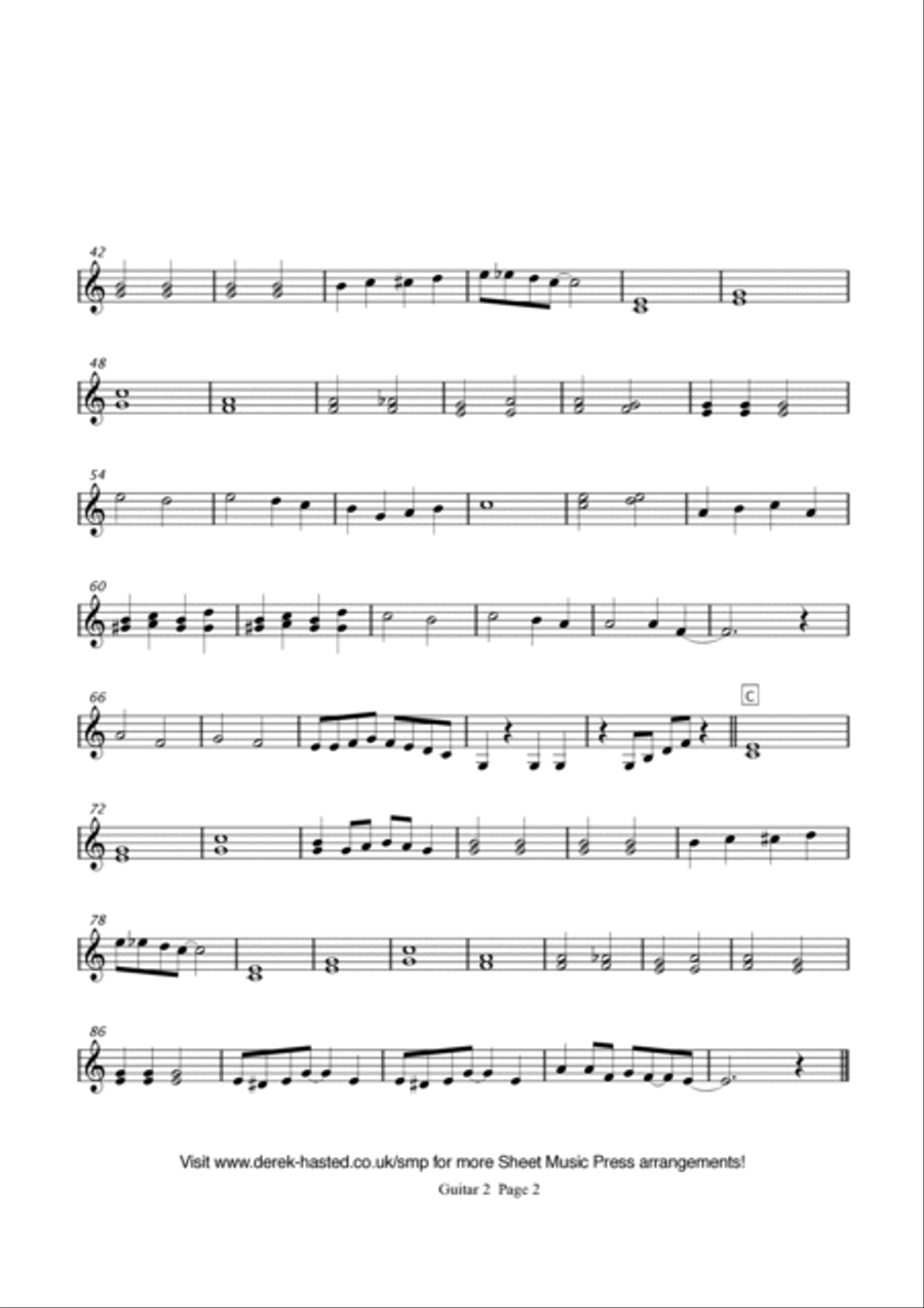 When I'm Sixty-four Guitar Ensemble scores gallery preview page 6