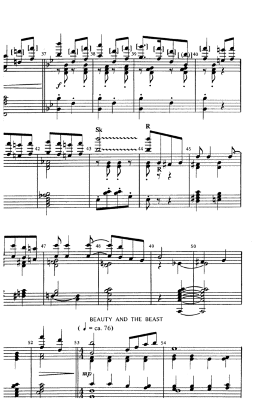 Beauty and the Beast 5-Octaves scores gallery preview page 4