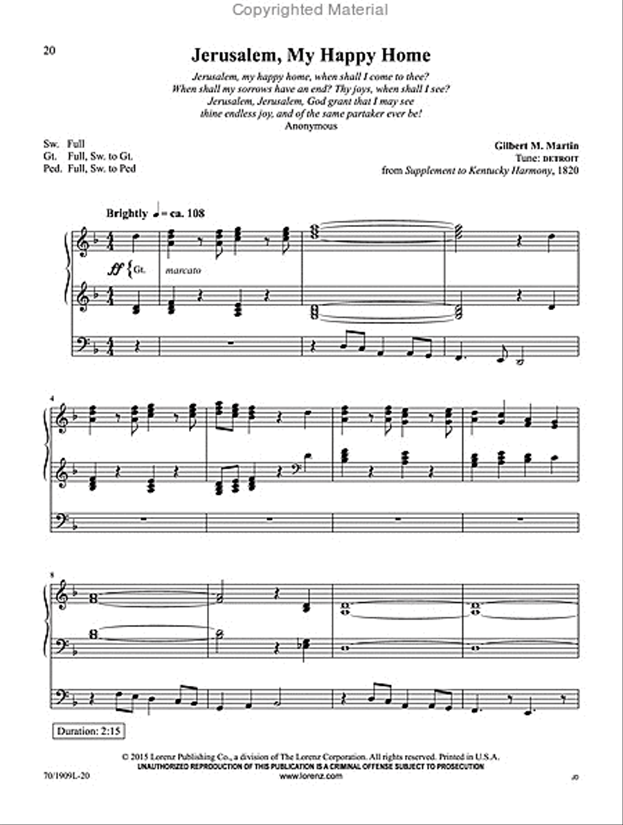 Hark! I Hear the Harps Eternal Harp scores gallery preview page 8