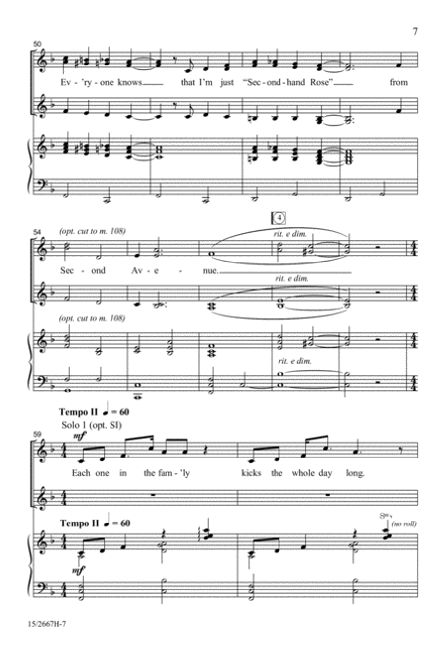 Second-Hand Rose Second-Hand Rose SSA scores gallery preview page 8