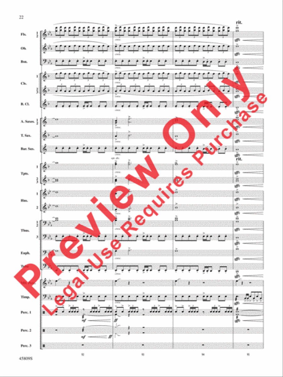 At the Movies with James Horner Concert Band scores gallery preview page 23