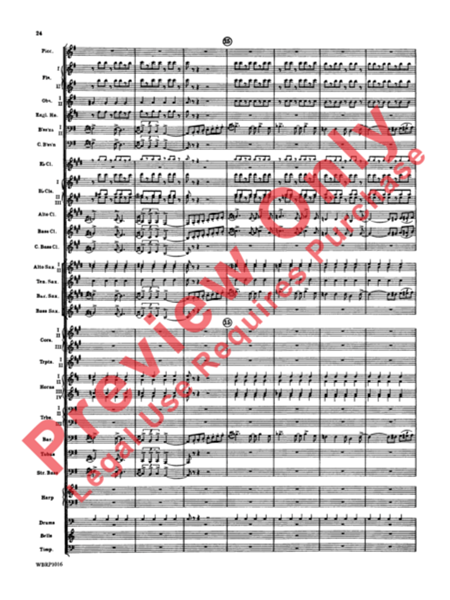 Rhapsody in Blue Concert Band scores gallery preview page 27