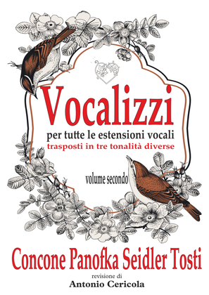 Book cover for VOCALIZZI: Concone Panofka Seidler Tosti - volume 2