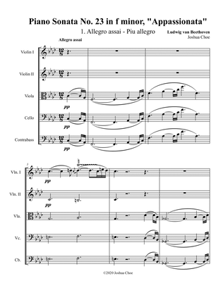 Appassionata Sonata, Movement 1
