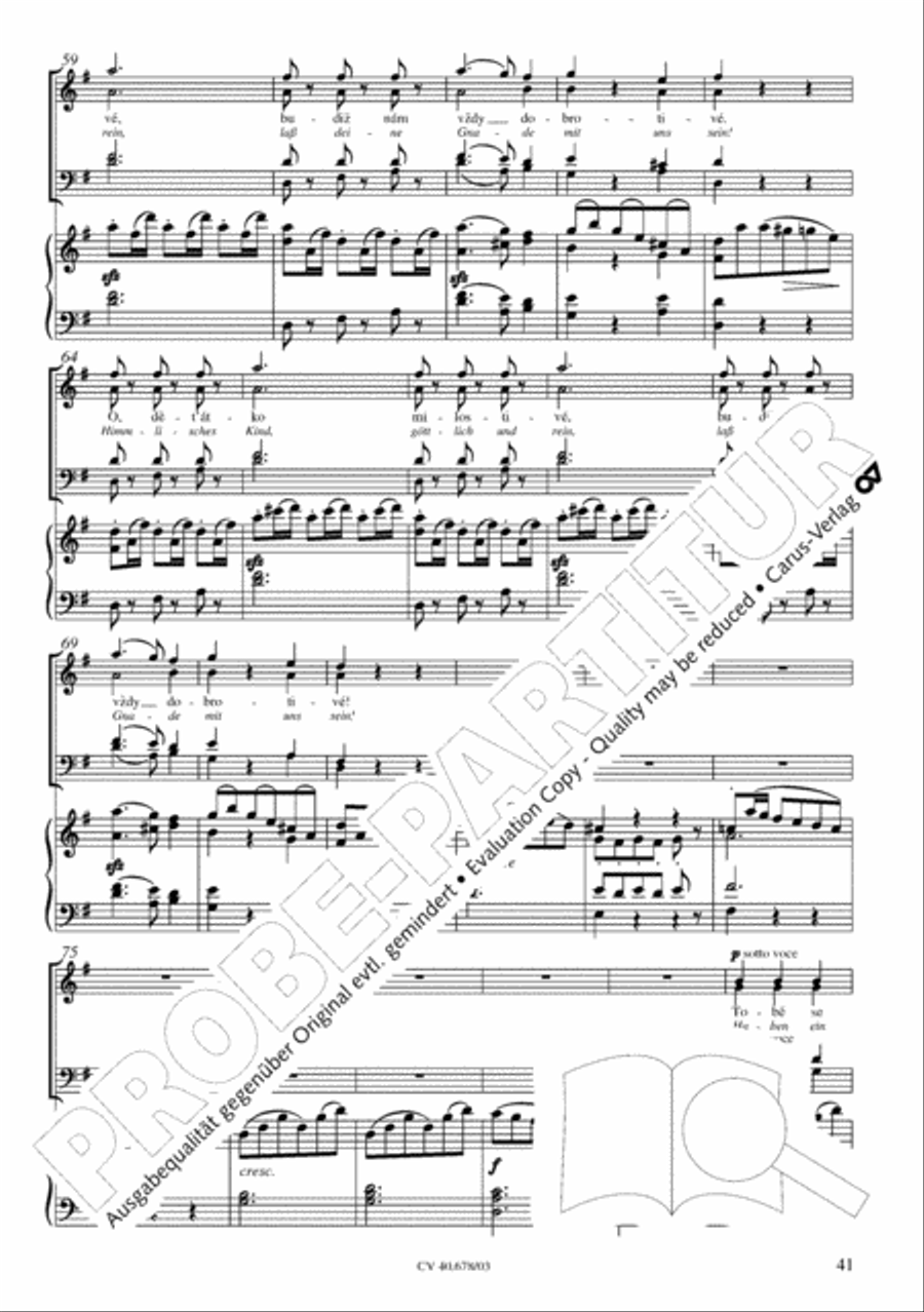 Missa pastoralis bohemica 4-Part scores gallery preview page 42