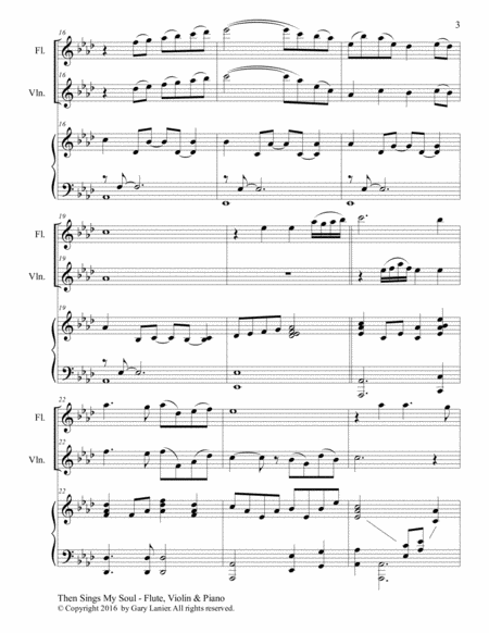 Trios for 3 GREAT HYMNS (Flute & Violin with Piano and Parts) image number null