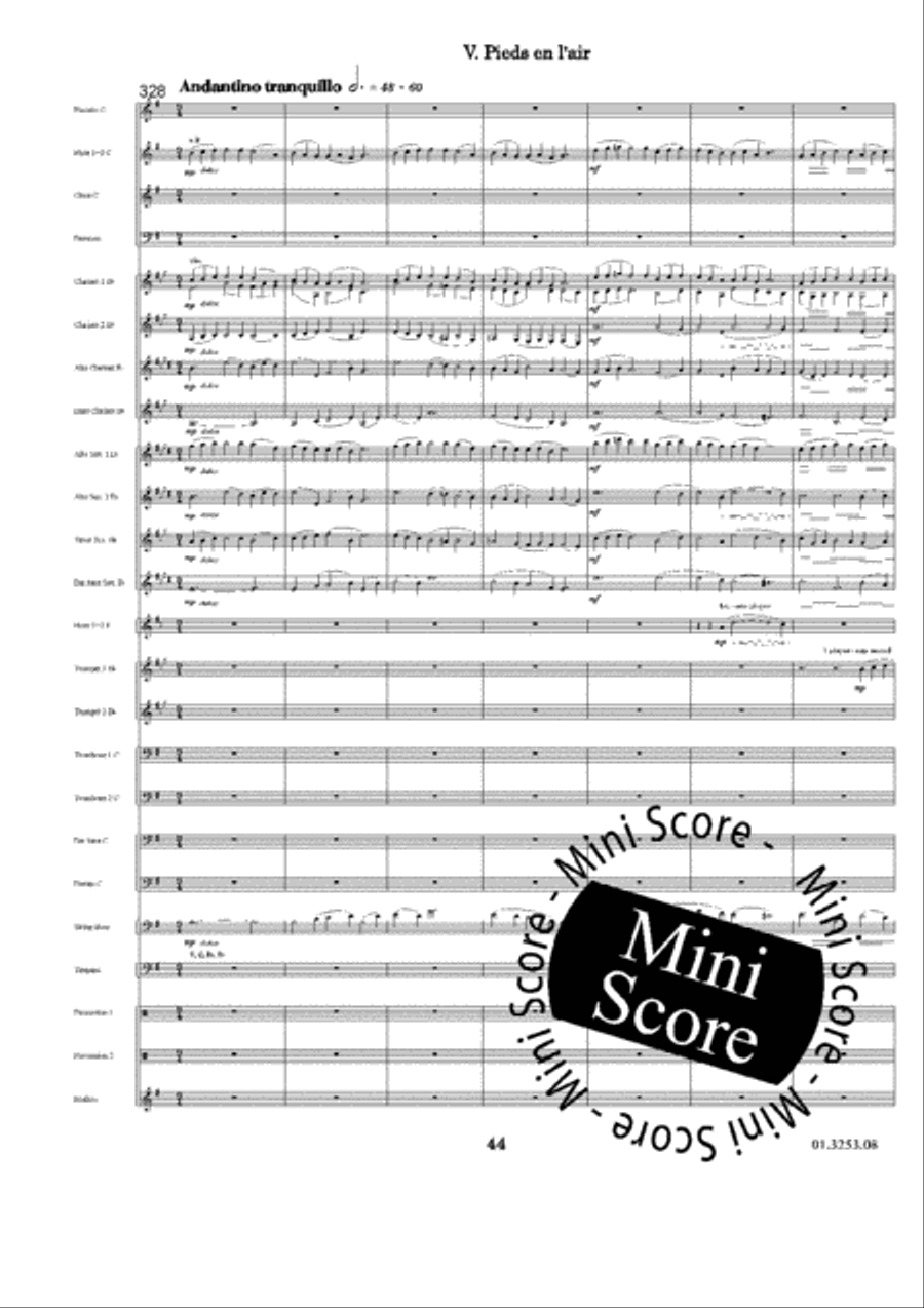 Capriol Suite Concert Band scores gallery preview page 48