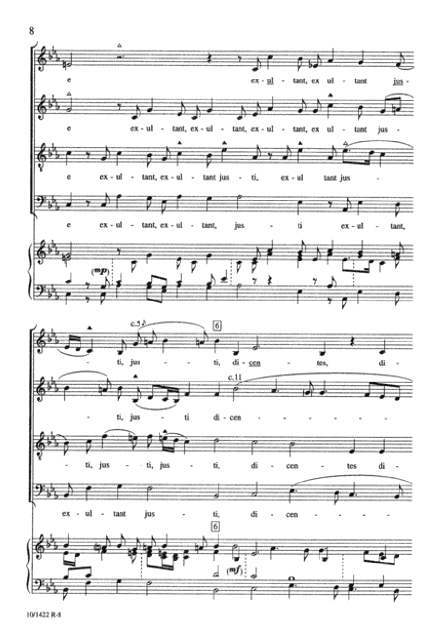 Hodie Christus Natus Est 4-Part scores gallery preview page 8