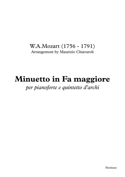 Minuetto in Fa maggiore image number null