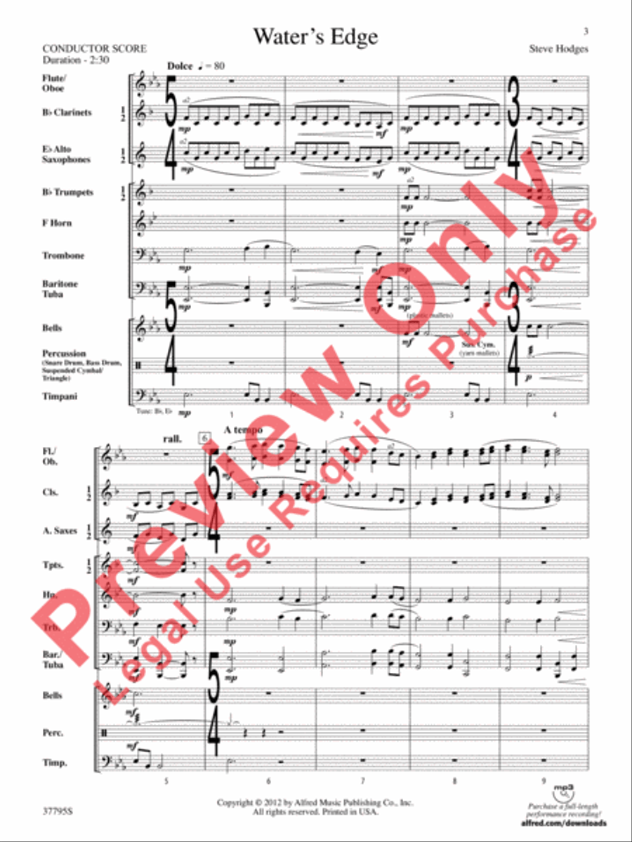 Water's Edge Concert Band scores gallery preview page 3