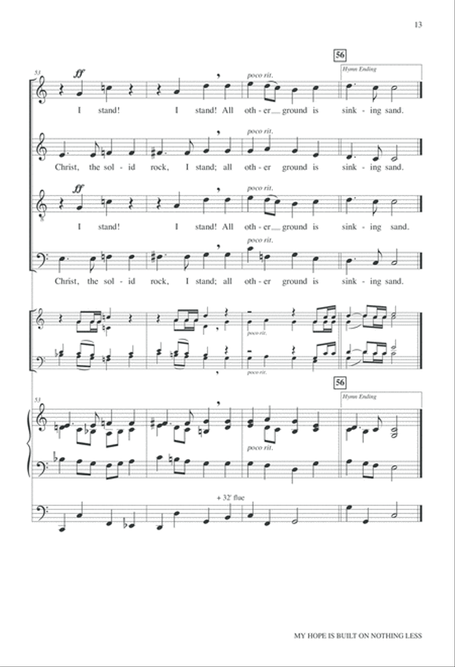 My Hope is Built on Nothing Less 4-Part scores gallery preview page 34
