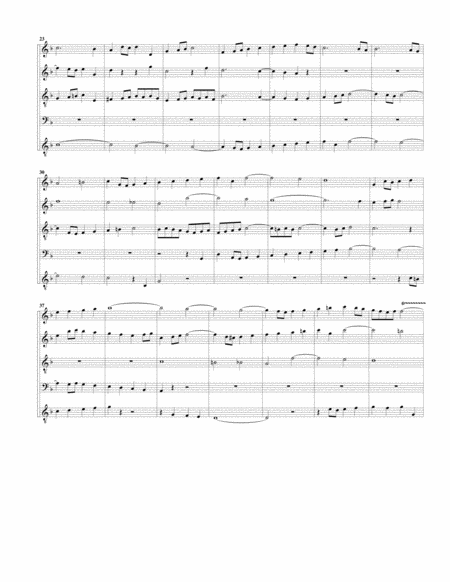 Fugue for organ, BWV 540/II (arrangement for 5 recorders)