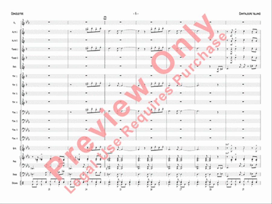 Cantaloupe Island Jazz Ensemble scores gallery preview page 6