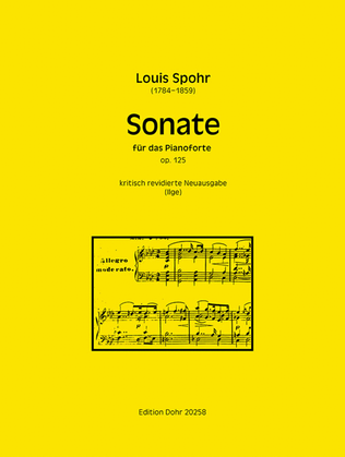 Book cover for Sonate für das Pianoforte As-Dur op. 125