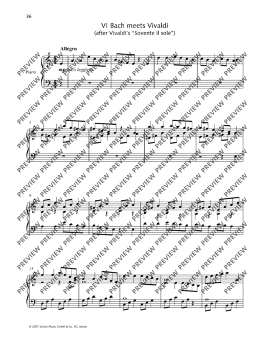 Bach meets Vivaldi Piano Solo scores gallery preview page 2