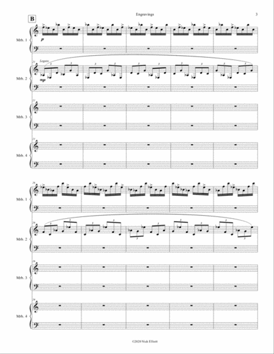 Engravings Marimba scores gallery preview page 3