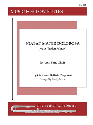 Stabat Mater Dolorosa from 'Stabat Mater' for Low Flute Choir