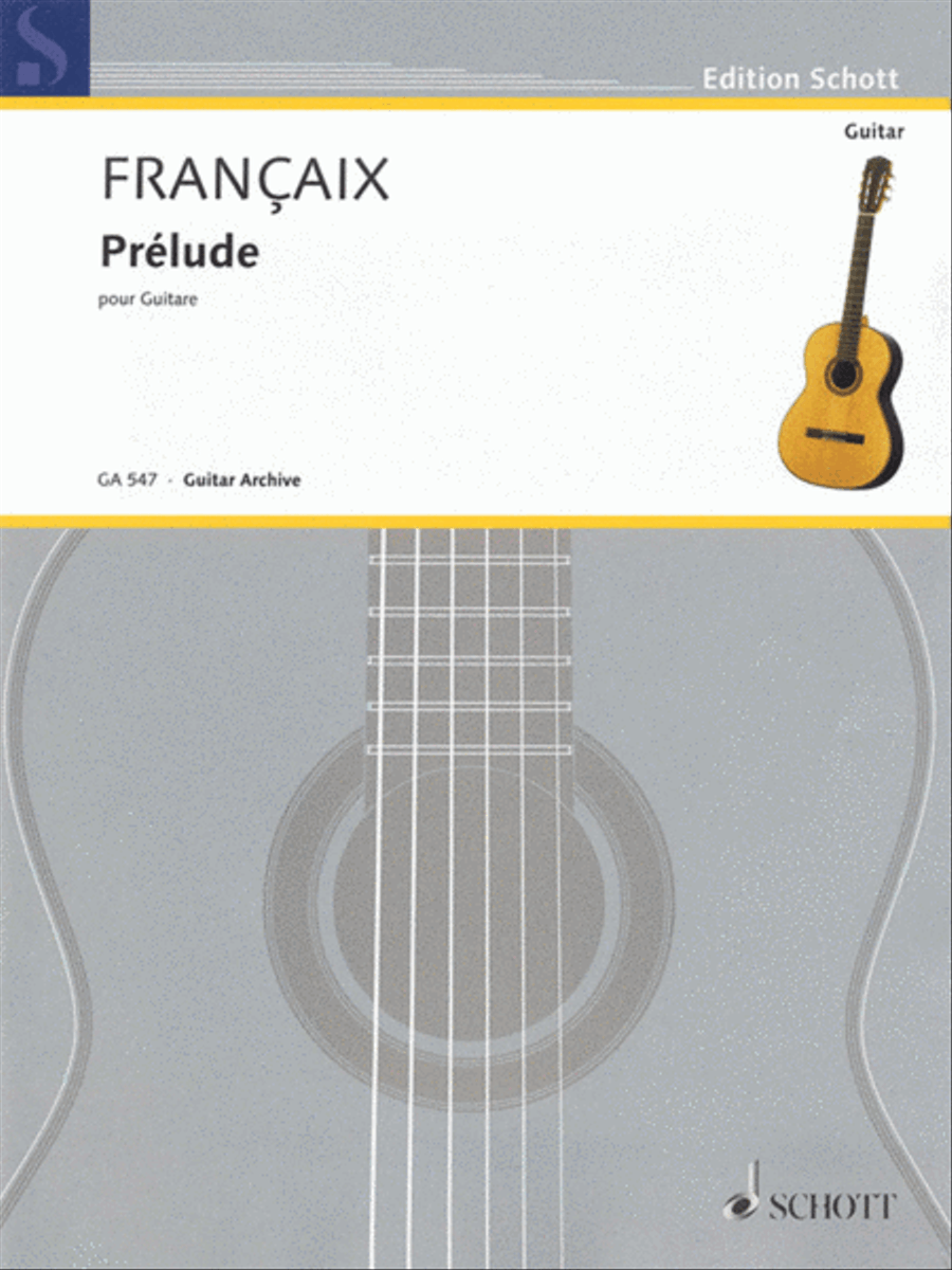 Francaix - Prelude A Minor For Guitar