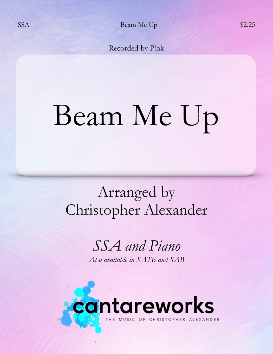 Beam Me Up Beam Me Up SSA scores gallery preview page 1