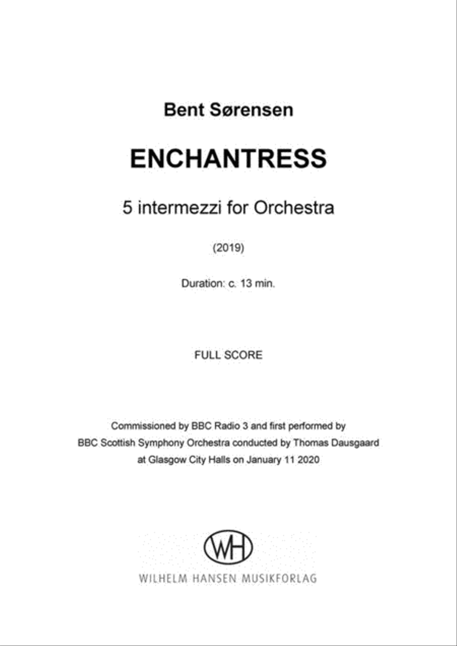 Enchantress Five Intermezzi for Orchestra Orchestra scores gallery preview page 2