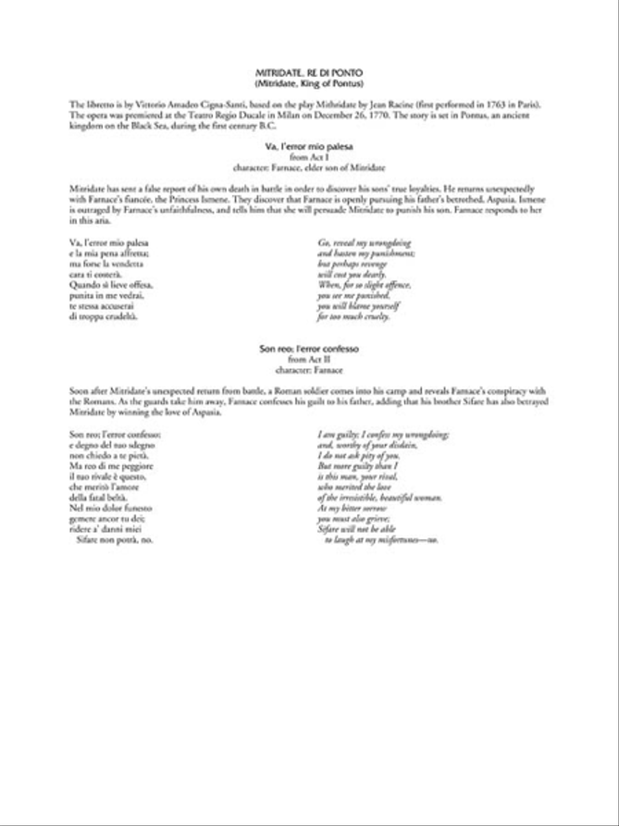 Mozart Arias for Mezzo-Soprano Mezzo-Soprano Voice scores gallery preview page 5