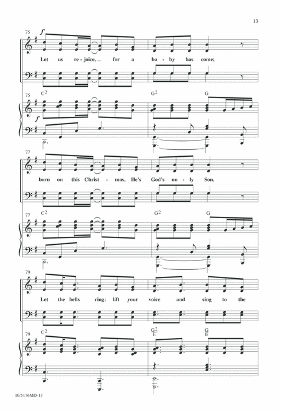 Let Us Rejoice, Christ is Born! 4-Part scores gallery preview page 13