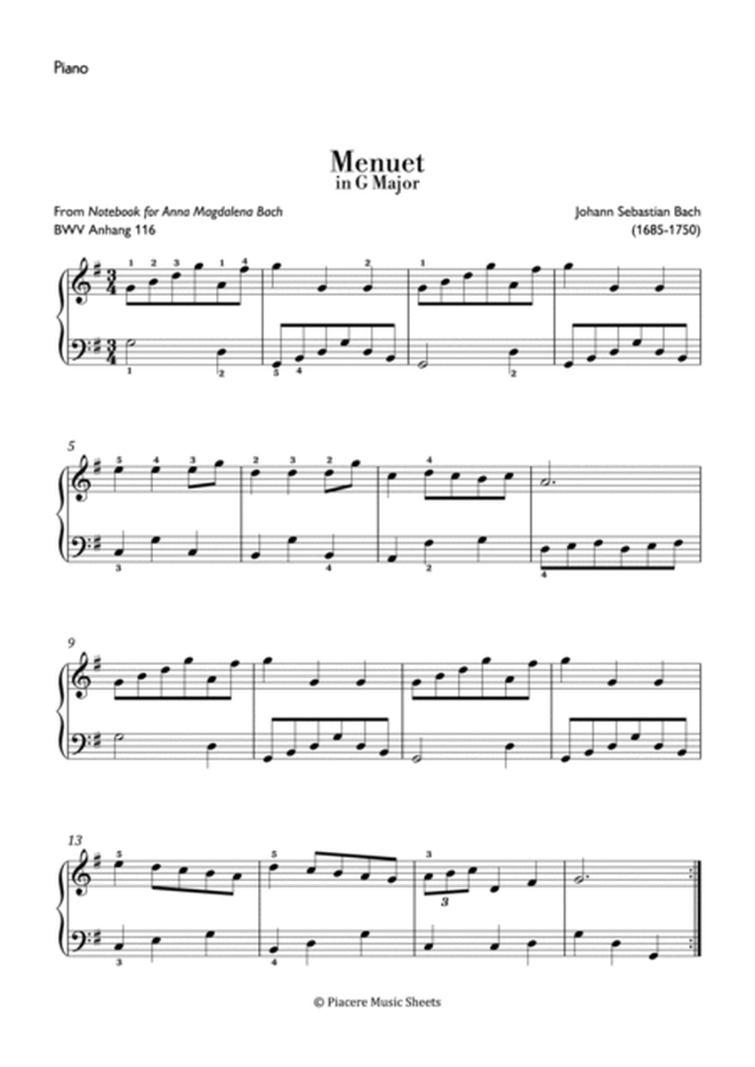 J.S. Bach - Menuet in G Major (BWV 116) - Intermediate image number null