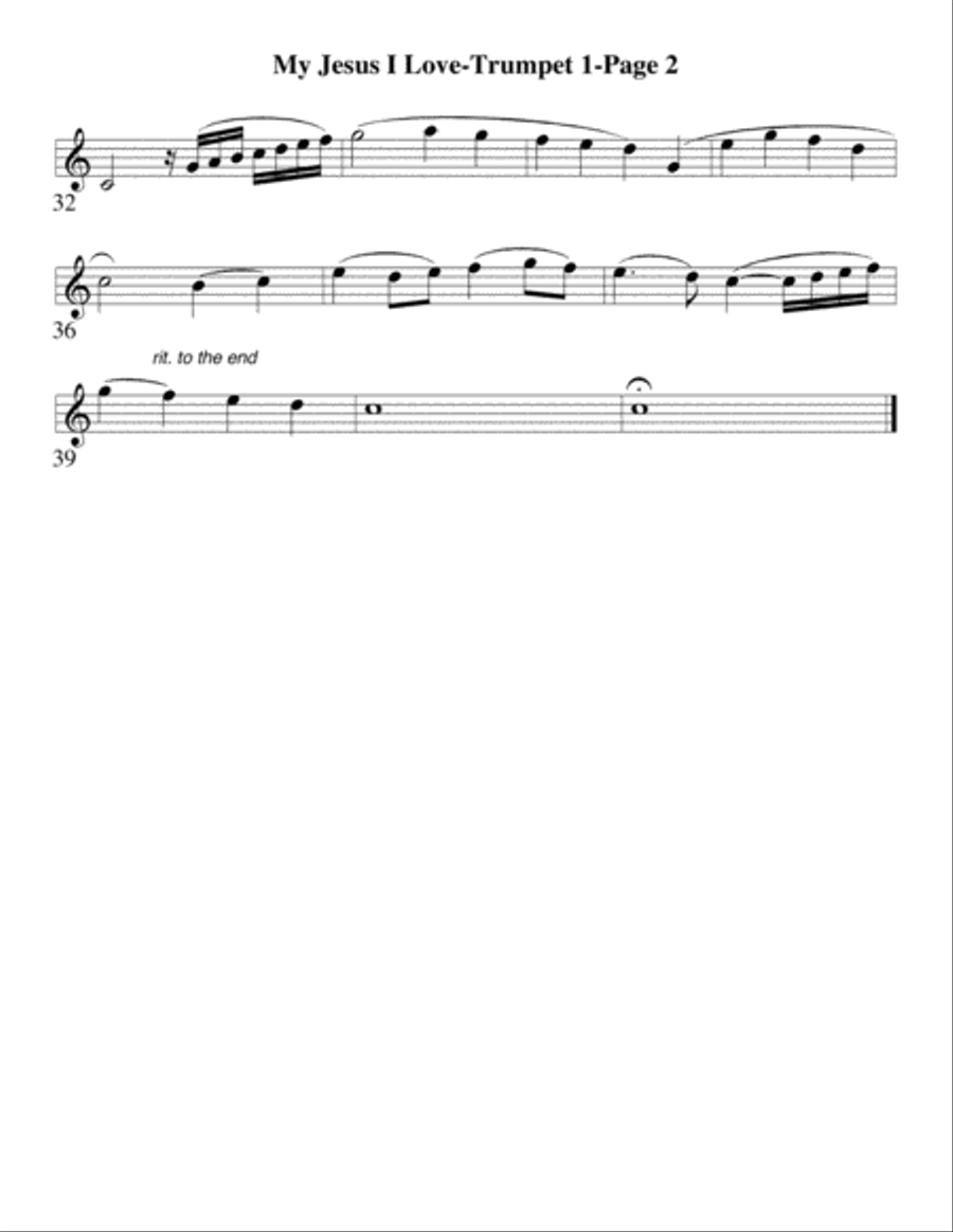 My Jesus I Love Thee for Brass Quintet Brass Quintet scores gallery preview page 5
