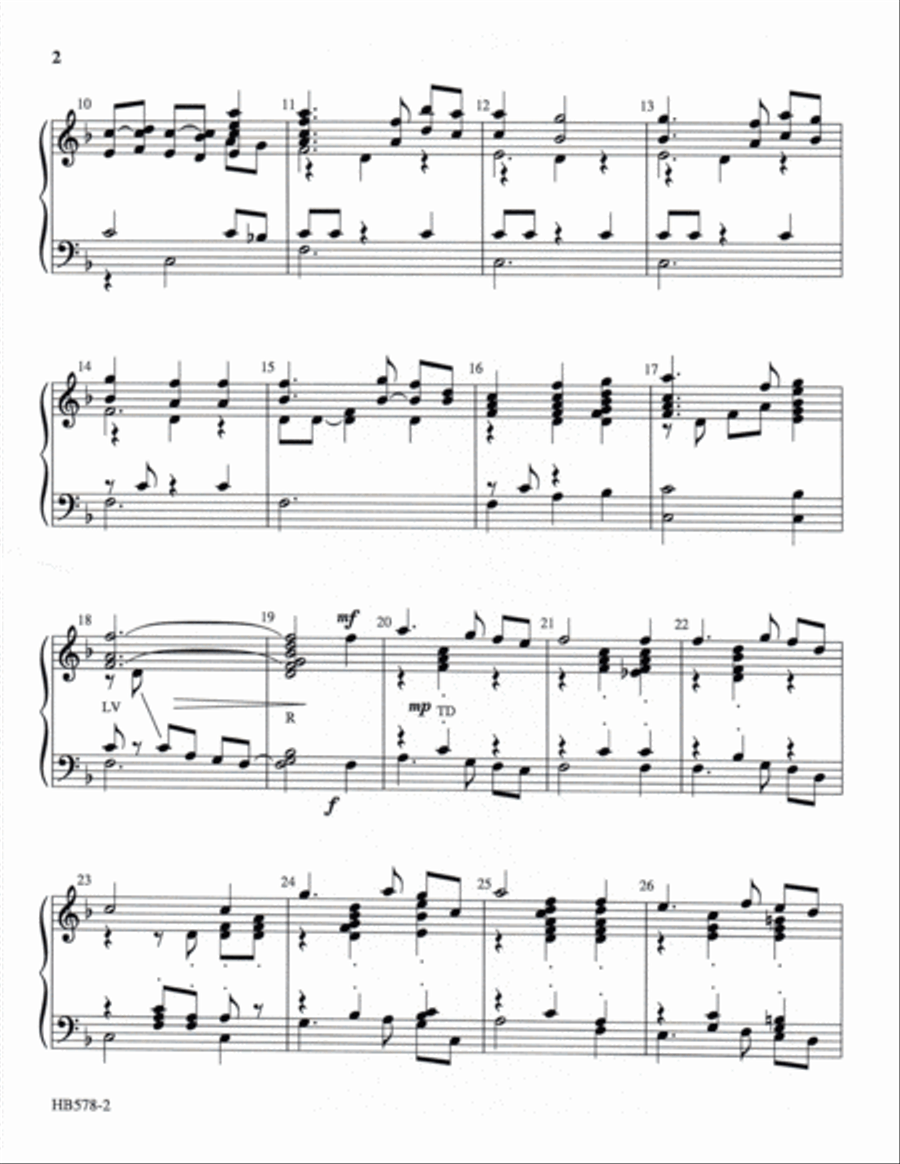 I Need Thee Every Hour - Hurlbutt 3-Octaves scores gallery preview page 3