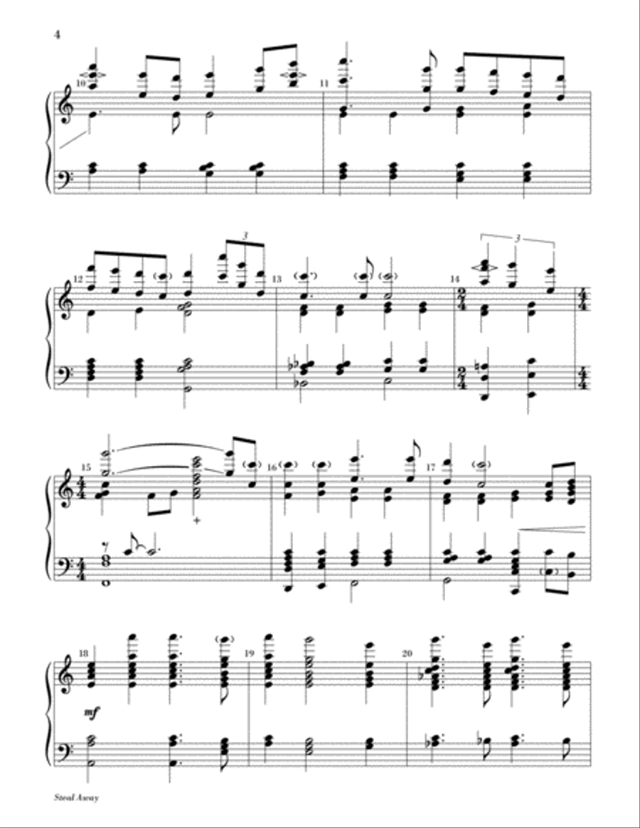 Steal Away 5-Octaves scores gallery preview page 3