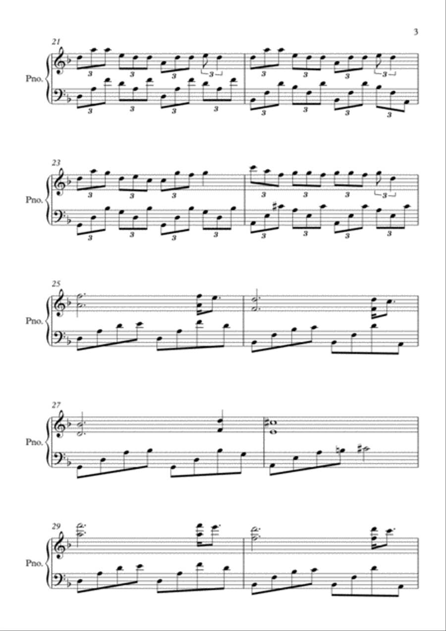 7 Rings Piano Solo scores gallery preview page 3