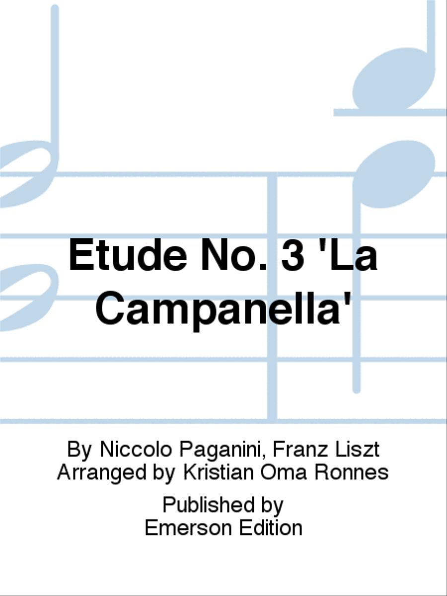Etude No. 3 'La Campanella' Bassoon Solo scores gallery preview page 1