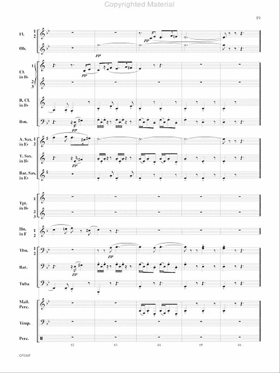 Sicilienne Sicilienne Concert Band scores gallery preview page 20