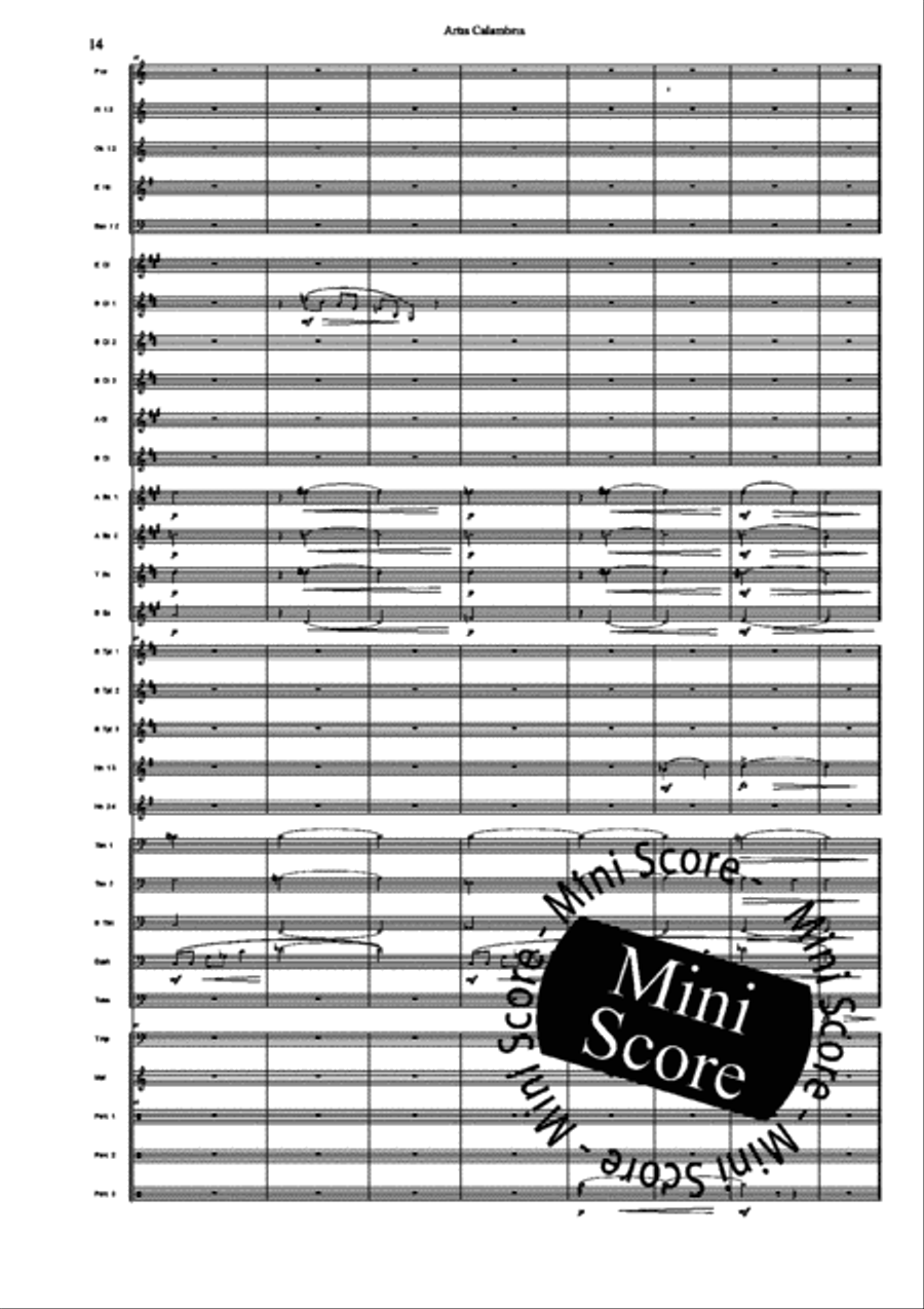 Artis Calambria Artis Calambria Concert Band scores gallery preview page 16