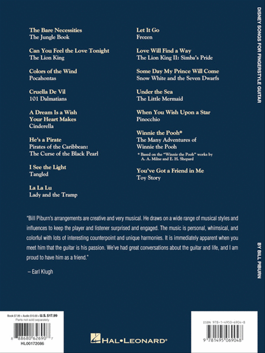 Disney Songs for Fingerstyle Guitar Fingerpicking Guitar scores gallery preview page 6