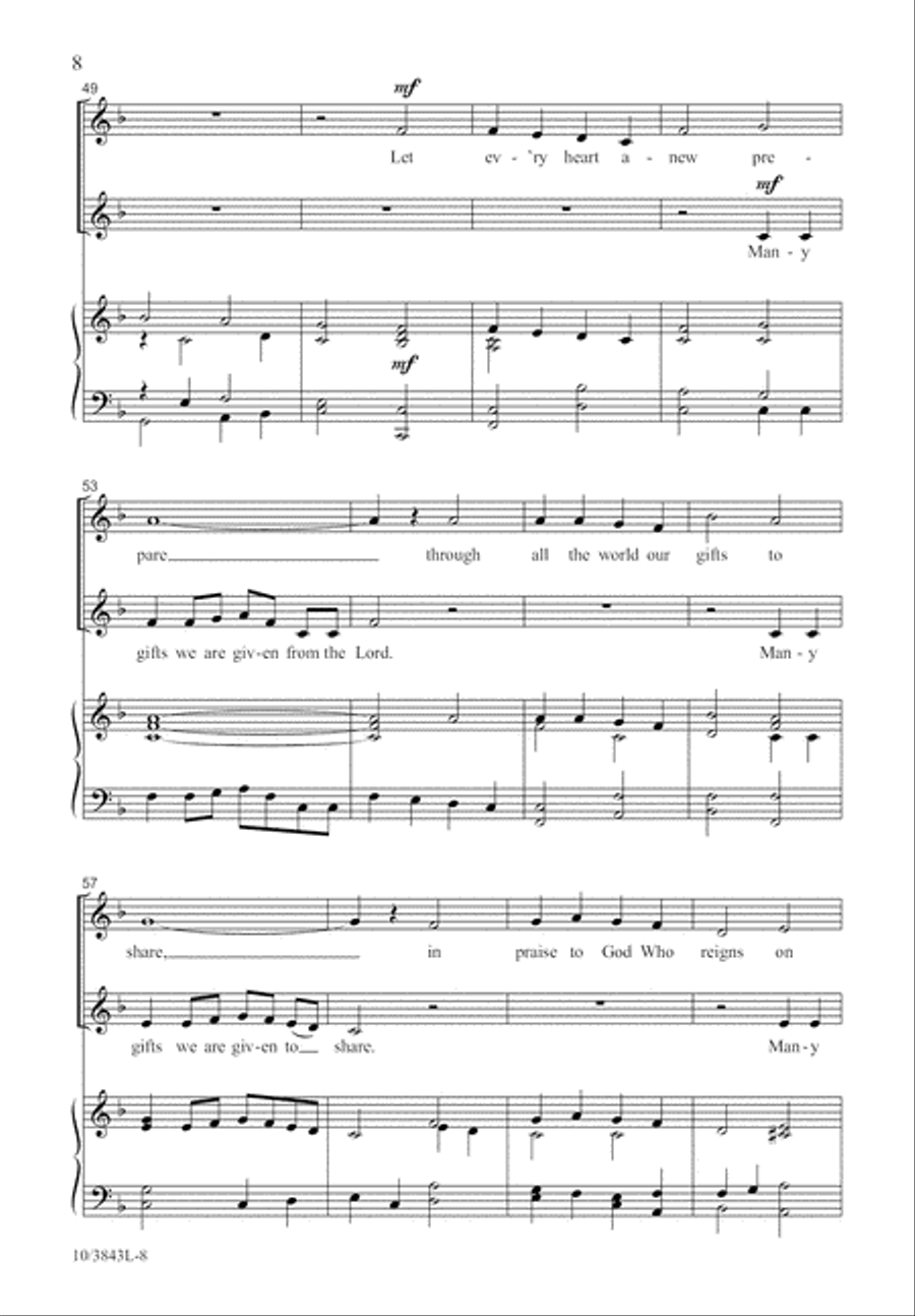 Good and Simple Gifts Good and Simple Gifts Unison Choir scores gallery preview page 9
