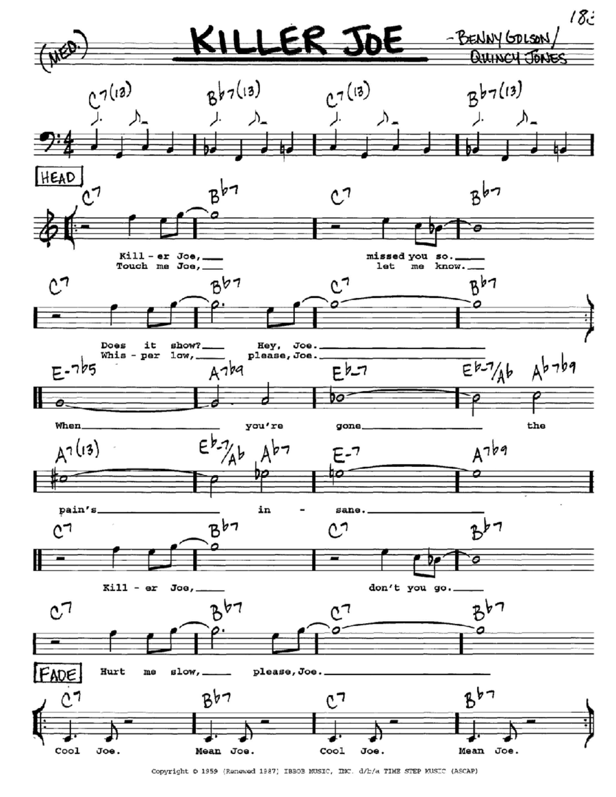 Killer Joe Killer Joe High Voice scores gallery preview page 1