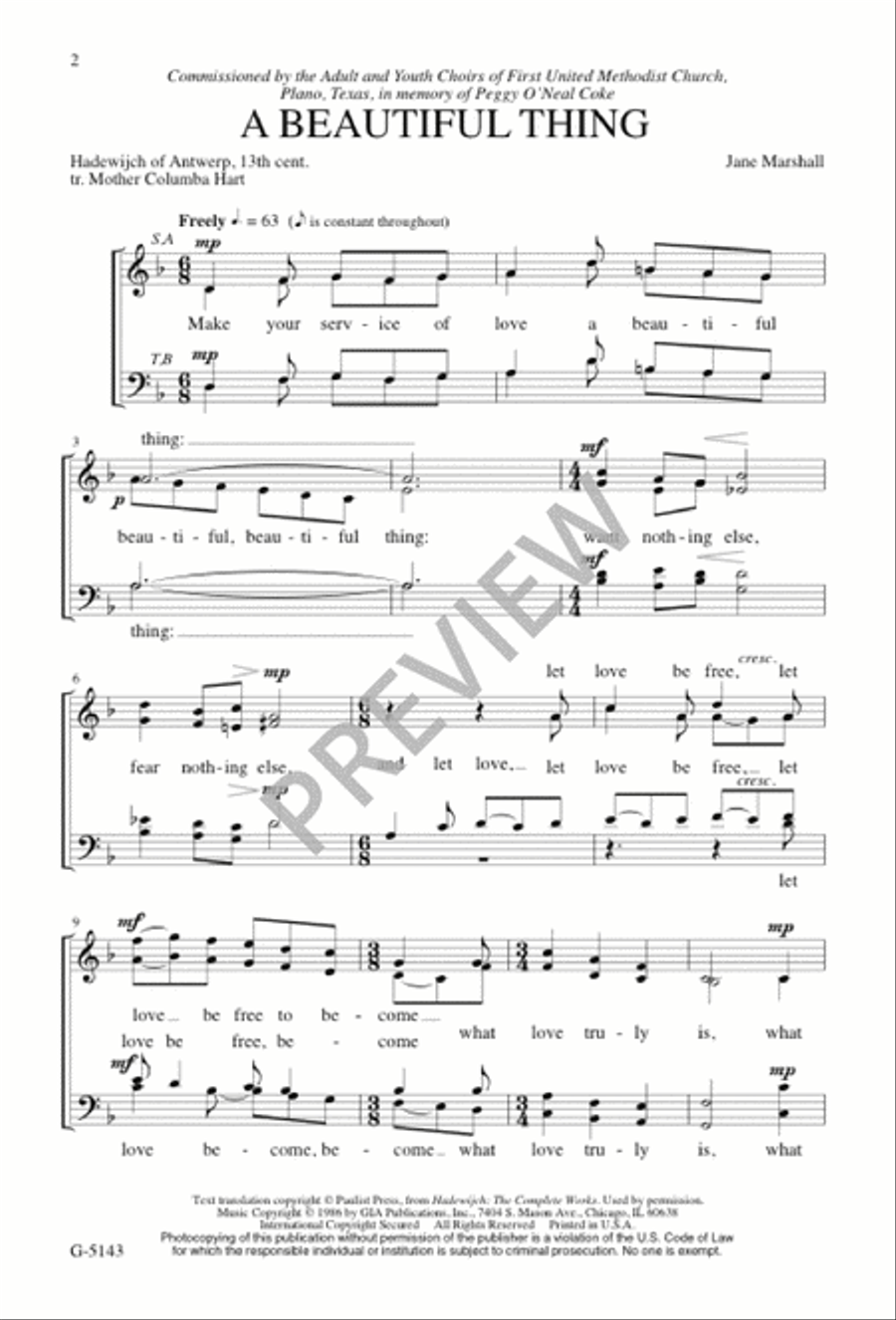 A Beautiful Thing 4-Part scores gallery preview page 2