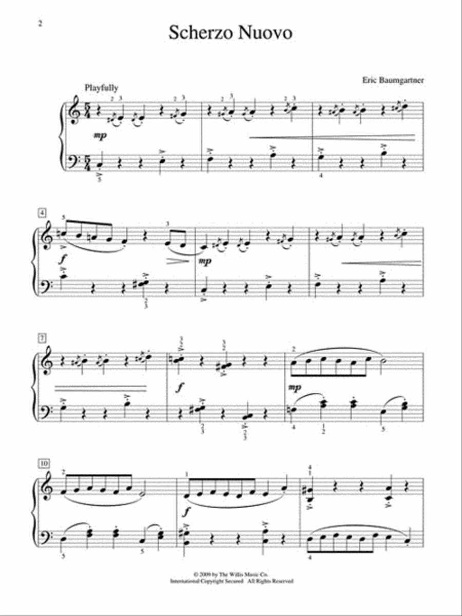 Scherzo Nuovo Piano scores gallery preview page 2