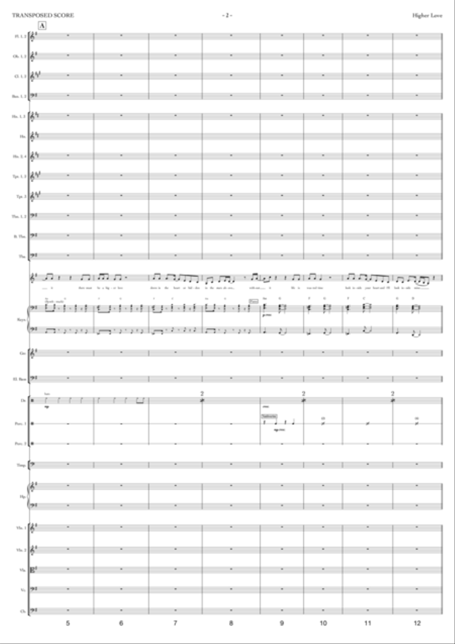 Higher Love Full Orchestra scores gallery preview page 2