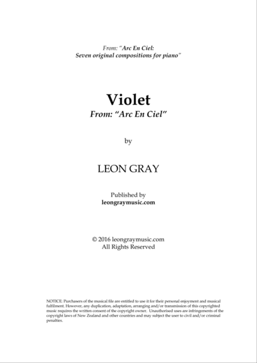 Violet - Mvt. 7 from 