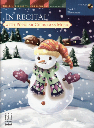 Book cover for In Recital with Popular Christmas Music, Book 2