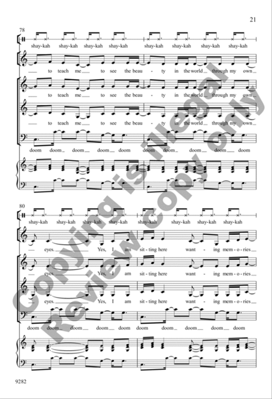 Wanting Memories Wanting Memories 3-Part scores gallery preview page 21