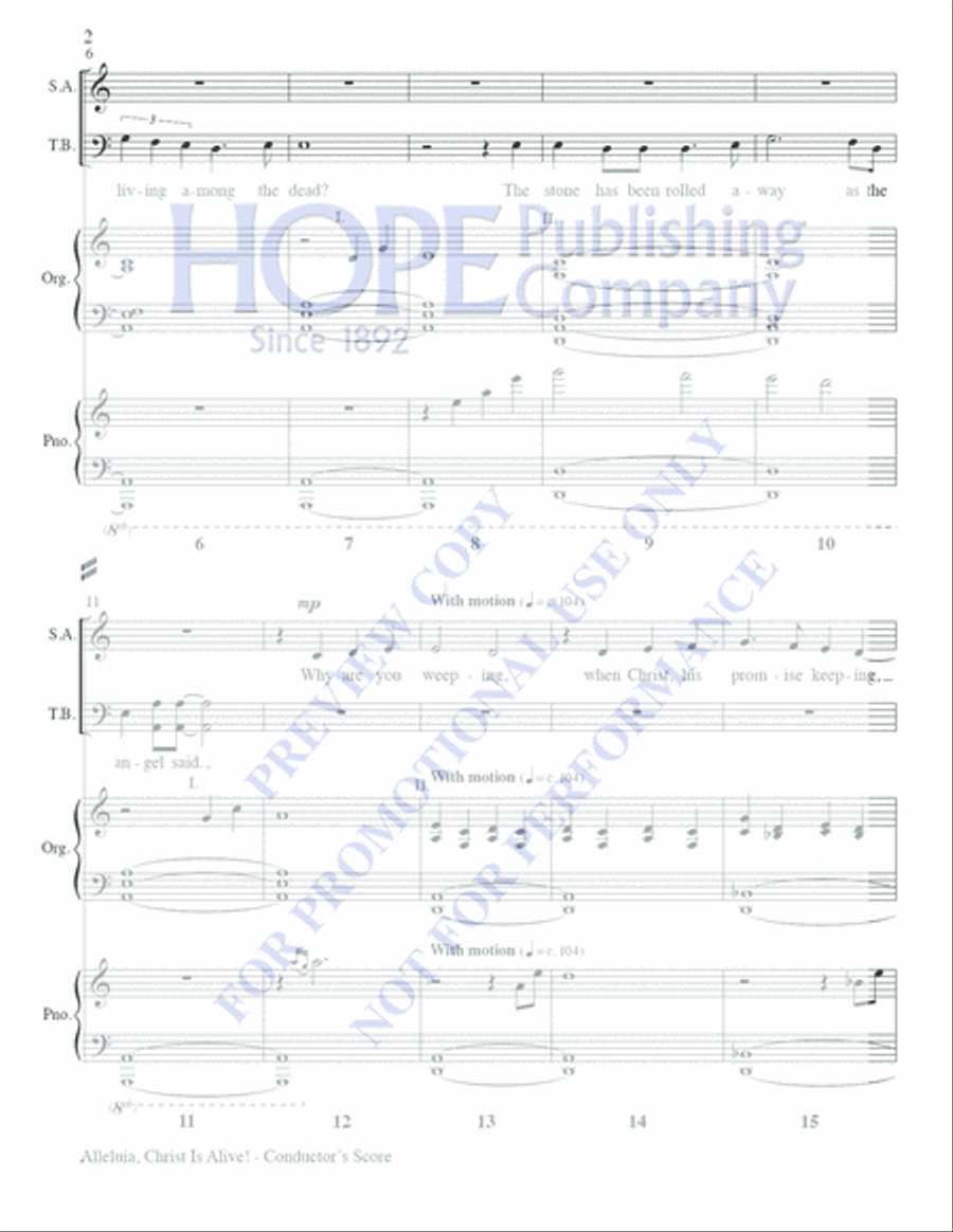 Alleluia, Christ Is Alive! Choir scores gallery preview page 4