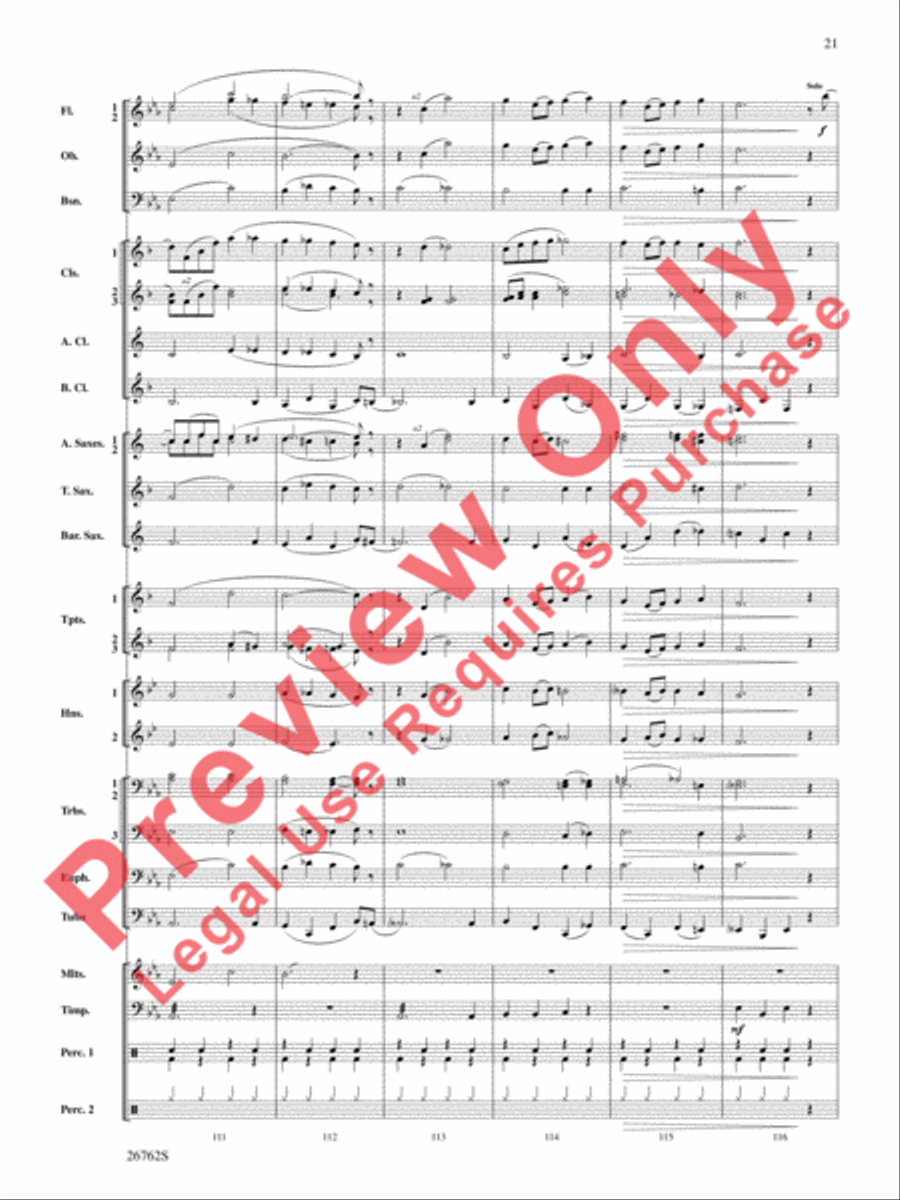 Rainbows Concert Band scores gallery preview page 22