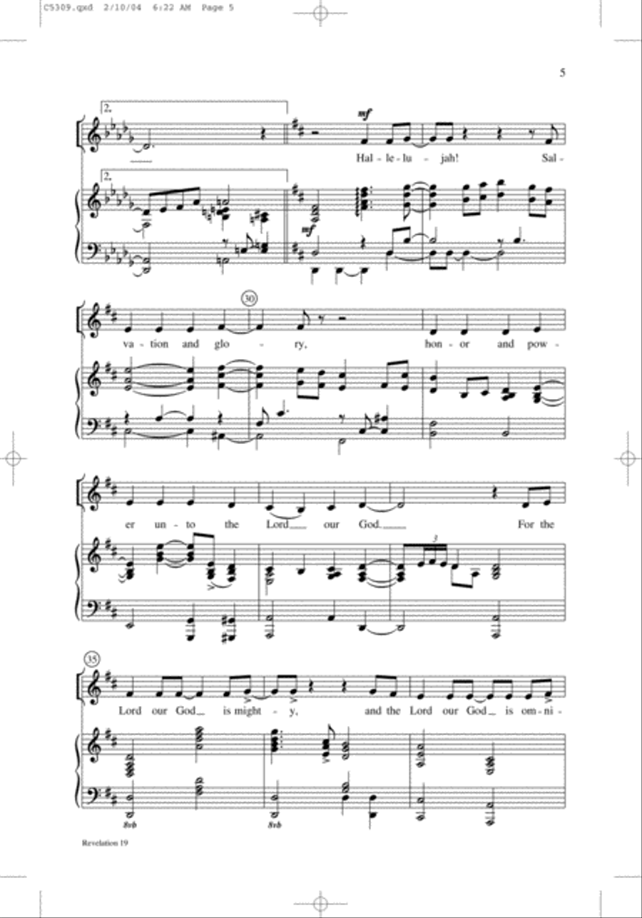 Revelation 19 Revelation 19 4-Part scores gallery preview page 15