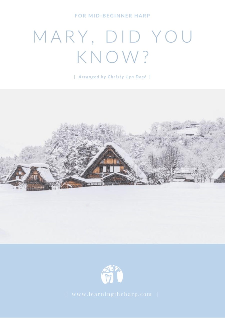 Mary, Did You Know? Harp scores gallery preview page 1