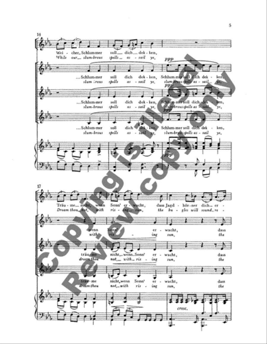Ellen's Second Song (Ellens zweiter Gesang) SSA scores gallery preview page 11