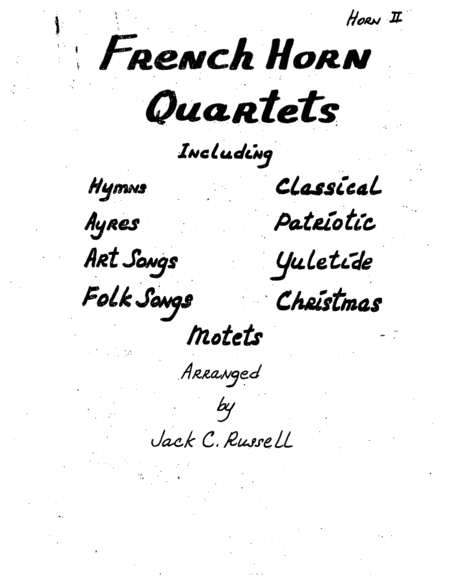 French Horn Quartets - Horn 2