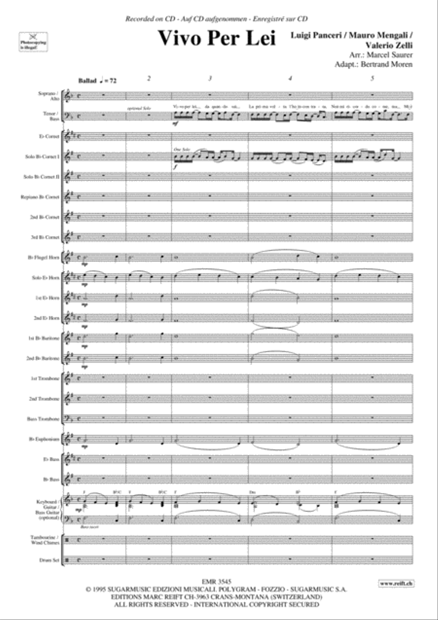 Vivo Per Lei 4-Part scores gallery preview page 4